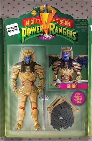 Mighty Morphin Power Rangers issue 12-B Telmos Santos Action Figure Cover