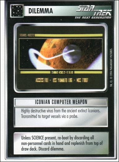 Star Trek: Premiere Unlimited (Base Set) card 29 Iconian Computer Weapon