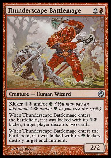 Magic the Gathering: Duel Decks: Phyrexia vs. the Coalition (Base Set) card 41 Thunderscape Battlemage