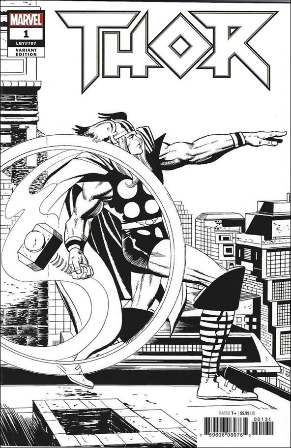 Thor (2018) issue 1-I Jack Kirby 1:1000 Remastered B&W Cover