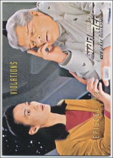 Star Trek: The Next Generation - The Episode Collection Season Five (Base Set) card 463 Violations, Episode 112A