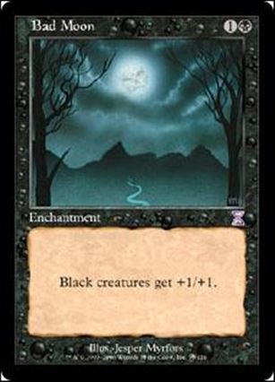 Magic the Gathering: Time Spiral (Timeshifted Subset) card 38 Bad Moon