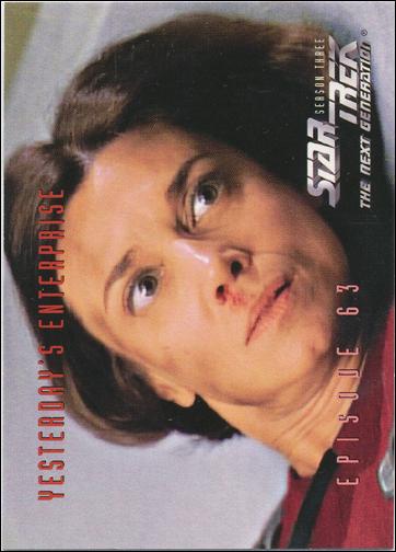 Star Trek: The Next Generation - The Episode Collection Season Three (Base Set) card 275 Yesterday's Enterprise, Episode 63B