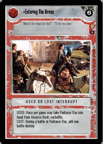 Star Wars: Tatooine Limited (Base Set) card 87 Entering The Arena