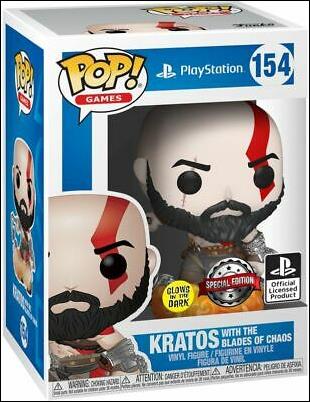 POP! Games figure 154 Kratos with the Blades of Chaos