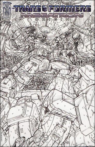 Transformers: Megatron Origin issue 2-C Alex Milne 1:10 Sketch Cover