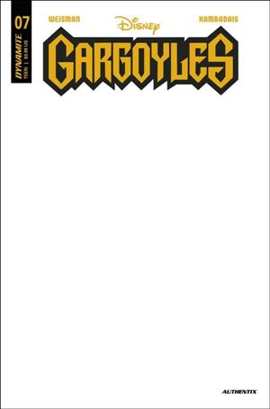 Gargoyles (2022) issue 7-G Blank Authentix Cover