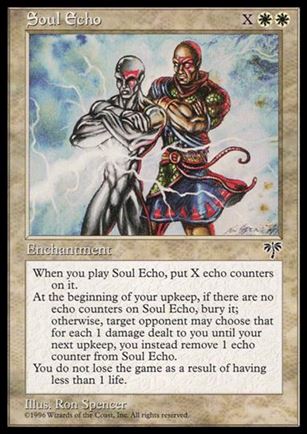 Magic the Gathering: Mirage (Base Set) card 40 Soul Echo
