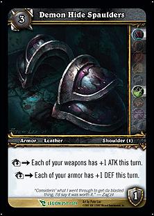 World of Warcraft: March of the Legion (Base Set) card 257 Demon Hide Spaulders