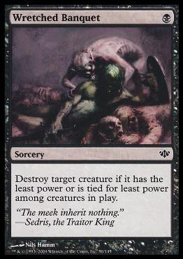 Magic the Gathering: Conflux (Base Set) card 56-B Wretched Banquet (Foil)