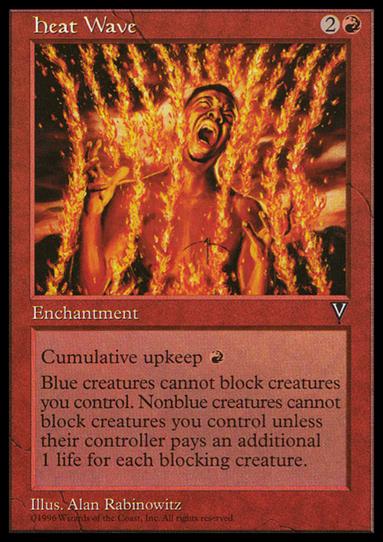 Magic the Gathering: Visions (Base Set) card 83 Heat Wave