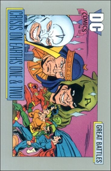 DC Cosmic Cards (Base Set) card 142 Crisis on Earths One & Two Card A