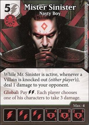 Marvel Dice Masters Uncanny X-Men  card 78 Mister Sinister: Nasty Boy