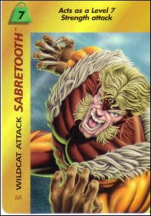 Marvel OverPower (Base Set) card nn189 Sabretooth: Wildcat Attack