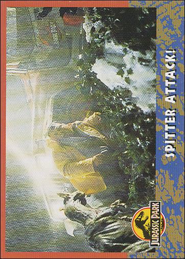 Jurassic Park (Base Set) card 46 Spitter Attack!