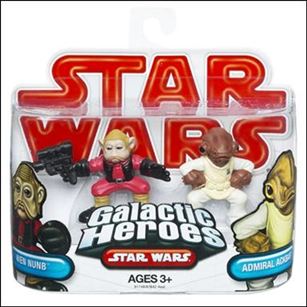 Star Wars: Galactic Heroes figure 77 Nien Nunb and Admiral Ackbar