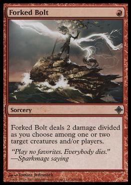 Magic the Gathering: Rise of the Eldrazi (Base Set) card 146 Forked Bolt
