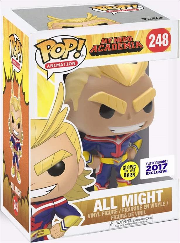 POP! Animation figure 248-B All Might (Glow) FUNimation Exclusive