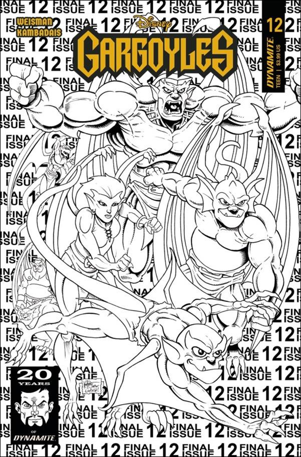 Gargoyles (2022) issue 12-Q Ken Haeser 1:7 FOC Line Art Homage Cover