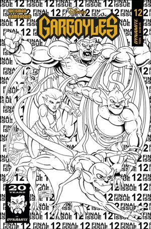 Gargoyles (2022) issue 12-Q Ken Haeser 1:7 FOC Line Art Homage Cover