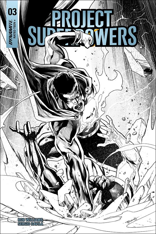 Project Superpowers: Chapter Three issue 3-I Stephen Segovia 1:20 Black & White Cover
