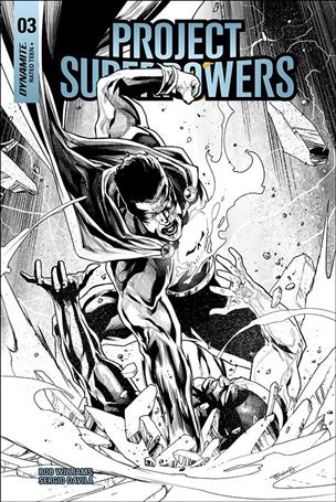 Project Superpowers: Chapter Three issue 3-I Stephen Segovia 1:20 Black & White Cover