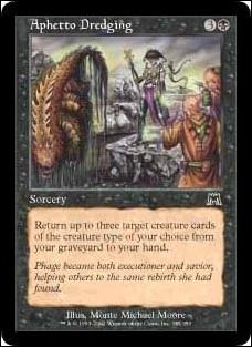 Magic the Gathering: Onslaught (Base Set) card 125 Aphetto Dredging