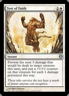 Magic the Gathering: Duel Decks: Knights vs. Dragons (Base Set) card 28 Test of Faith