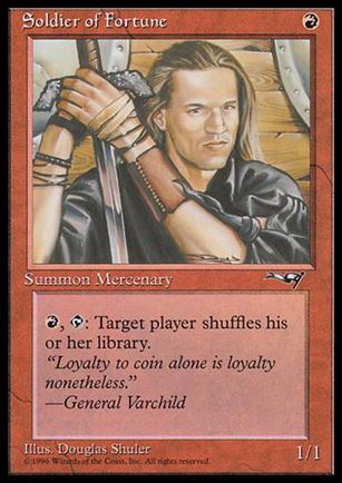 Magic the Gathering: Alliances (Base Set) card 80 Soldier of Fortune