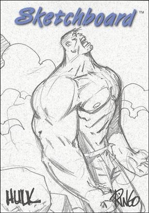Marvel Creators Collection '98 (Sketchboard Subset) card 6-D Hulk (White)