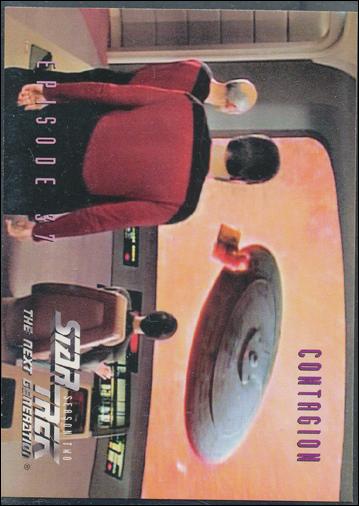 Star Trek: The Next Generation - The Episode Collection Season Two (Base Set) card 166 Contagion, Episode 37A