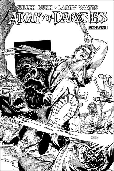 Army of Darkness (2014) issue 3-E Sean Chen 1:15 Black & White Cover