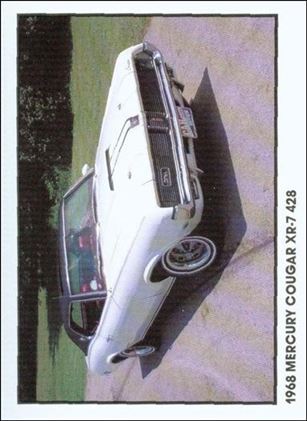 Muscle Cars (Base Set) card 9 1968 Mercury Cougar XR-7 428
