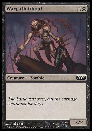 Magic the Gathering: 2010 Core Set (Base Set) card 120 Warpath Ghoul
