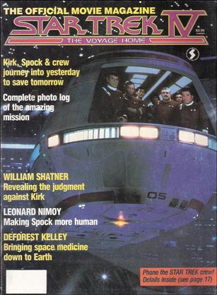 Official Star Trek IV: The Voyage Home Movie Magazine Cover Image 1