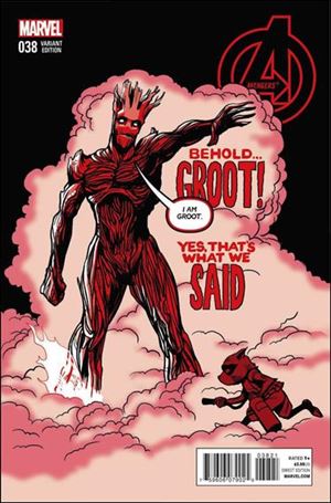 Avengers (2013) issue 38-B Chip Zdarsky Rocket Raccoon and Groot Cover