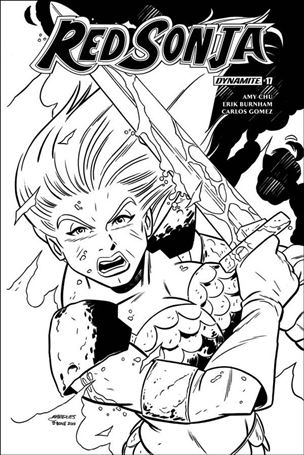 Red Sonja (2017) issue 17-G Anthony Marques 1:20 Black & White Cover