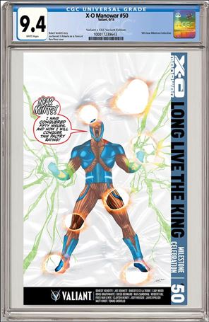 X-O Manowar (2012)  issue 50-H Polybagged Pere Perez Valiant x CGC Replica Cover