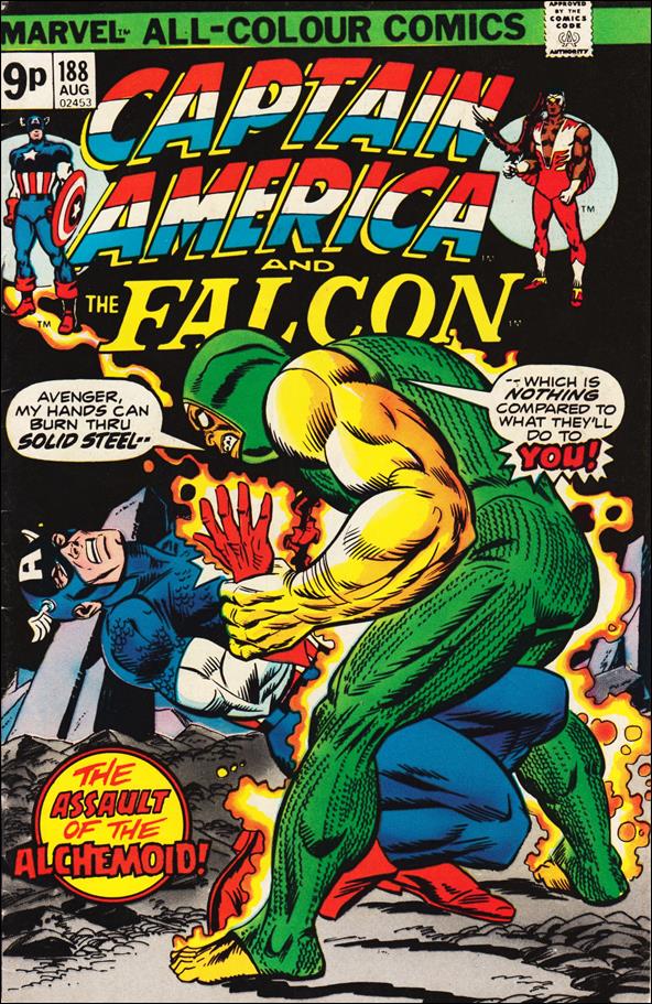Captain America (1968) issue 188-B UK Price Cover