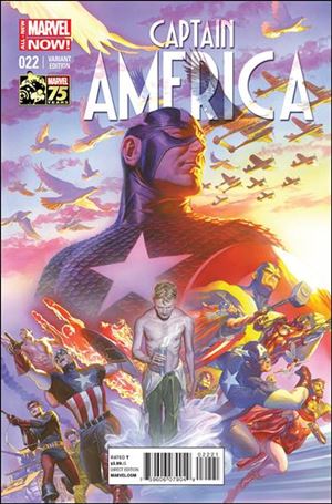 Captain America (2013) issue 22-B Alex Ross 1:75 Marvel 75th Anniversary Cover