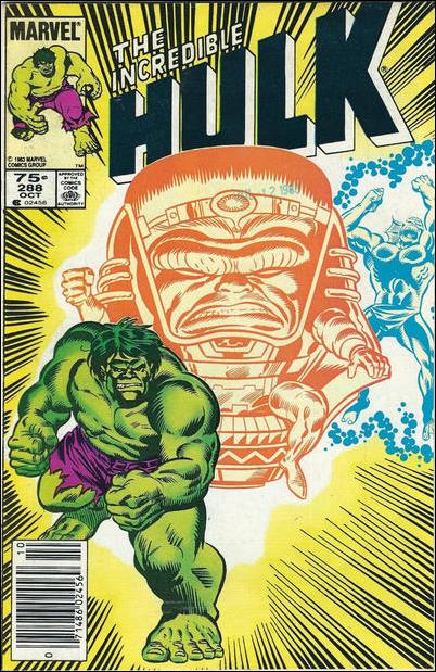 Incredible Hulk (1968) issue 288-B Canadian Price Cover