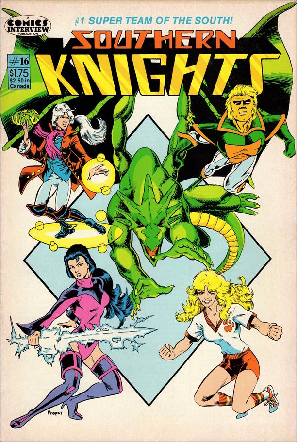 Southern Knights 16 A, Aug 1986 Comic Book by Comics Interview