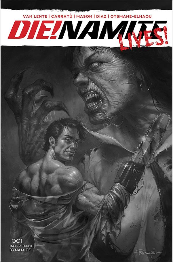 Die!namite Lives! issue 1-Q Lucio Parrillo 1:50 Black & White Cover