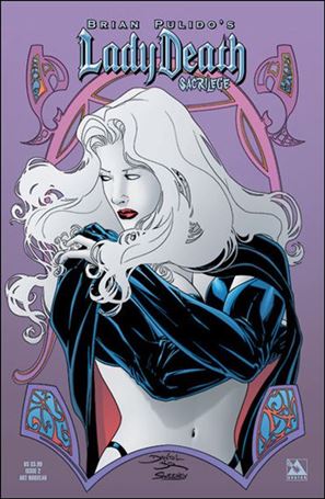Brian Pulido's Lady Death: Sacrilege issue 2-D Art Nouveau Cover