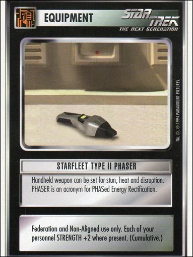 Star Trek: Premiere Unlimited (Base Set) card 64 Starfleet Type II Phaser 