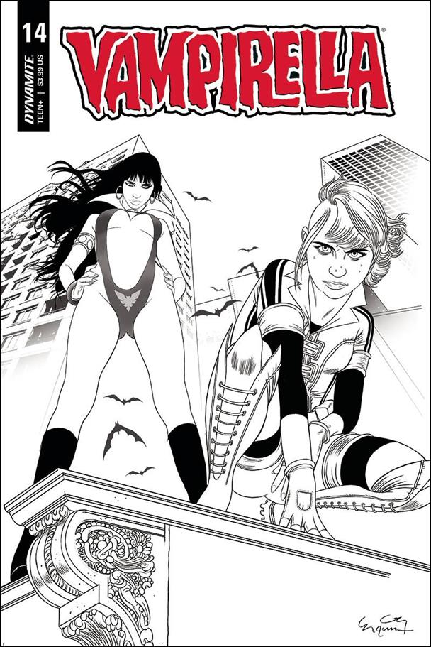 Vampirella (2019) issue 14-N Ergun Gunduz 1:20 Black & White Cover