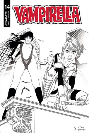 Vampirella (2019) issue 14-N Ergun Gunduz 1:20 Black & White Cover