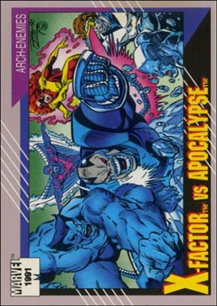 Marvel Universe: Series 2 (Base Set) card 101 X-Factor vs Apocalypse
