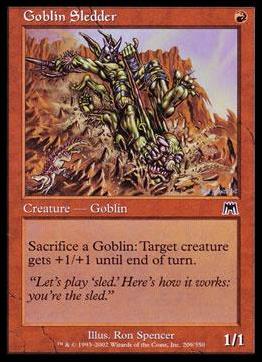 Magic the Gathering: Onslaught (Base Set) card 209 Goblin Sledder