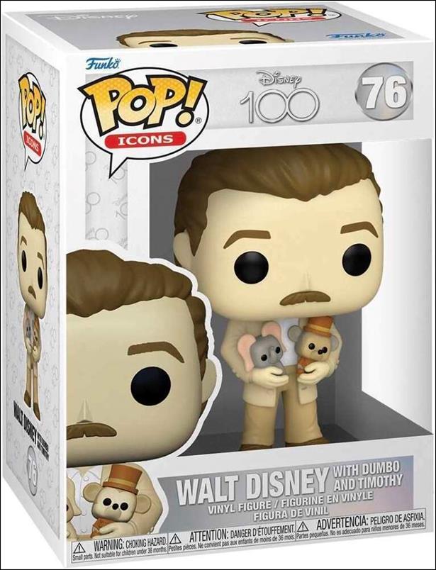POP! Icons figure 76 Walt Disney with Dumbo and Timothy